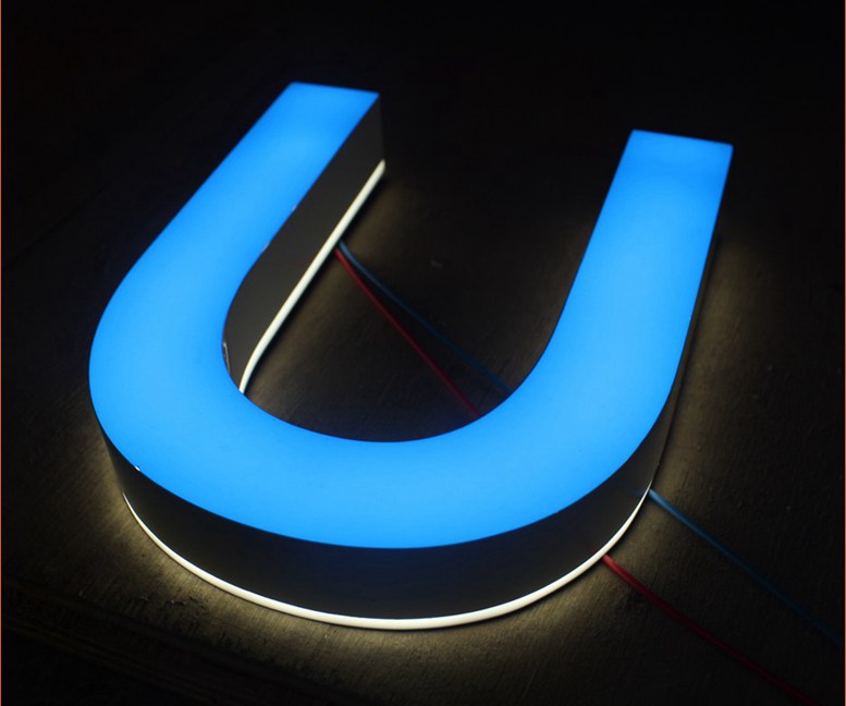 3D Acrylic Led Letters Sign Advertising Signs Customized Shop 424